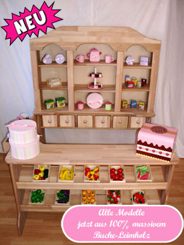 Kinderkaufladen Holz Buche